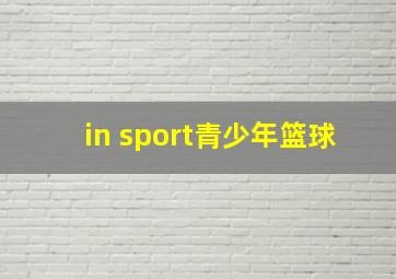 in sport青少年篮球